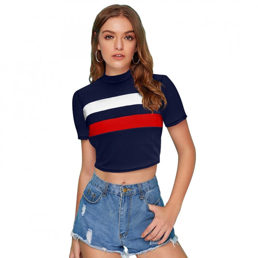 Clothiq Generic 95% Polyester 5% Spandex Western Wear Tops (Red)